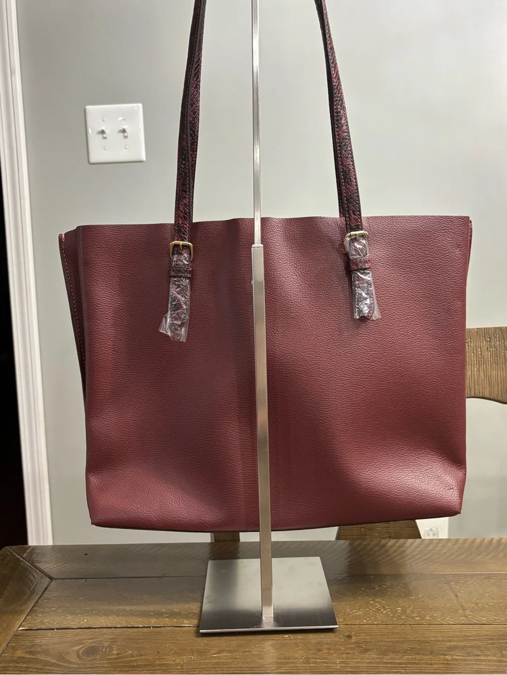 Coach Mollie Tote in Wine Red